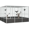 Image de vidaXL Cage à oiseaux anthracite 302,5x324,5x211,5 cm Acier galvanisé