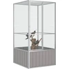 Image de vidaXL Cage à oiseaux Gris 111x107x211,5 cm Acier galvanisé