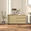 Image de vidaXL Sideboard 2 pièces chêne Sonoma matériau dérivé du bois