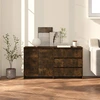 Image de vidaXL Sideboard 2 pièces chêne fumé bois composite