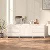 Image de vidaXL Sideboard 3 pcs. blanc bois composite