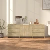 Image de vidaXL Sideboard 3-pièces chêne Sonoma bois composite