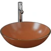 Image de vidaXL Salle de bain lavabo avec robinet et vidage brun