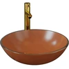 Image de vidaXL Salle de bain lavabo avec robinet et vidage brun