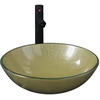 Image de vidaXL Salle de bain lavabo avec robinet et vidage or