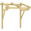 Image de vidaXL Auvent de porte 100x100x80 cm Pin massif Imprégné