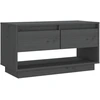 Image de vidaXL Armoire TV Gris 74x34x40 cm Pin massif