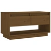 Image de vidaXL Armoire TV brun miel 74x34x40 cm Pin massif