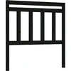 Image de vidaXL Tête de lit noir 106x4x100 cm pin massif