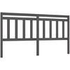 Image de vidaXL Tête de lit Gris 186x4x100 cm Pin massif