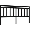 Image de vidaXL Tête de lit noir 206x4x100 cm pin massif