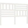 Image de vidaXL Tête de lit blanc 126x4x100 cm pin massif