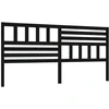 Image de vidaXL Tête de lit noir 186x4x100 cm pin massif