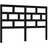 Image de vidaXL Tête de lit noir 146x4x100 cm pin massif