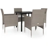 Image de vidaXL 5-tlg. Groupe de jardinage avec baisers Beige et Schwarz