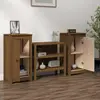 Image de vidaXL Sideboards 2 pcs. Marron miel 39x35x80 cm Pin massif