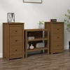Image de vidaXL Sideboards 2 pcs. Marron miel 40x35x80 cm Pin massif