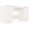 Image de vidaXL Bureau blanc 140x50x75 cm pin massif