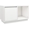 Image de vidaXL Armoire TV Blanc 74x35x44 cm Pin massif