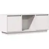 Image de vidaXL Armoire TV Blanc 110,5x35x44 cm Pin massif
