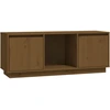 Image de vidaXL Armoire TV brun miel 110,5x35x44 cm Pin massif