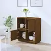 Image de vidaXL Sideboard brun miel 74x35x80 cm pin massif