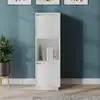 Image de vidaXL Highboard blanc 38x35x117 cm pin massif
