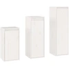 Image de vidaXL Armoires TV 3 pcs. Blanc Pin massif