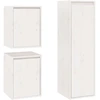 Image de vidaXL Armoires TV 3 pcs. Blanc Pin massif