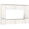 Image de vidaXL Armoires TV 8 pcs. Blanc Pin massif