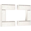 Image de vidaXL Armoires TV 6 pcs. Blanc Pin massif