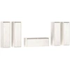 Image de vidaXL Armoires TV 5 pcs. Blanc Pin massif