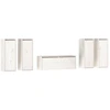 Image de vidaXL Armoires TV 5 pcs. Blanc Pin massif