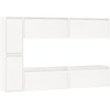 Image de vidaXL Armoires TV 6 pcs. Blanc Pin massif