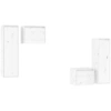 Image de vidaXL Armoires TV 4 pcs. Blanc Pin massif