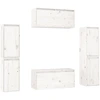 Image de vidaXL Armoires TV 6 pcs. Blanc Pin massif
