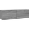 Image de vidaXL Armoire TV murale Gris Sonoma 100x30x30 cm Bois composite