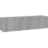 Image de vidaXL Armoire TV murale Gris Sonoma 120x30x30 cm Bois composite