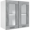 Image de vidaXL Armoire suspendue verre gris Sonoma 60x31x60 cm Bois composite