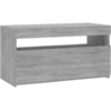 Image de vidaXL Armoire TV avec lampes LED Gris Sonoma 75x35x40 cm