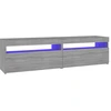 Image de vidaXL Armoire TV avec lampes LED 2 pièces Gris Sonoma 75x35x40 cm