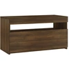 Image de vidaXL Armoire TV avec lampes LED brun aspect chêne 75x35x40 cm