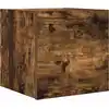 Image de vidaXL Armoire TV murale en chêne fumé 30,5x30x30 cm