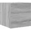 Image de vidaXL Armoire TV murale Gris Sonoma 30,5x30x30 cm