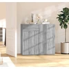 Image de vidaXL Sideboard Gris Sonoma 80x36x75 cm Bois composite