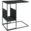 Image de vidaXL Table d'appoint noire 55x36x59,5 cm Bois composite