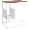 Image de vidaXL Table d'appoint blanche 55x36x59,5 cm Bois composite