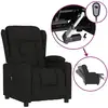 Image de vidaXL Fauteuil relax électrique noir tissu