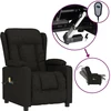 Image de vidaXL Fauteuil de massage électrique noir tissu