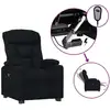 Image de vidaXL Fauteuil relax électrique noir tissu